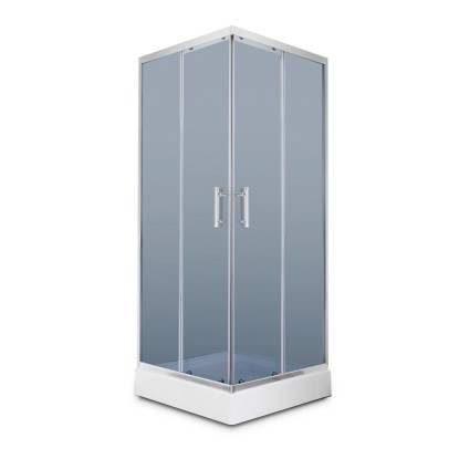 Kabina prysznicowa Como 80 chrom z brodzikiem Kabina prysznicowa Como 80 chrom z brodzikiem