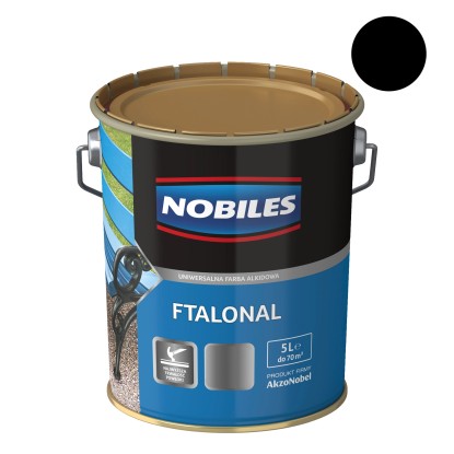 Nobiles Emalia Ftalonal czarna 5 l Nobiles Emalia Ftalonal czarna 5 l