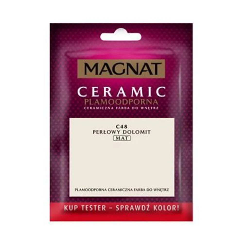 Tester farby Magnat Ceramic perłowy dolomit 30 ml Tester farby Magnat Ceramic perłowy dolomit 30 ml