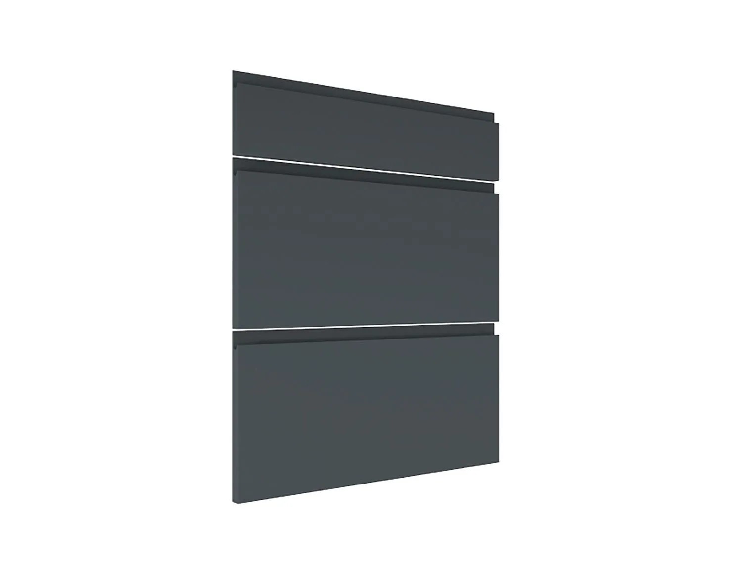 Trzy fronty do szafki z szufladami Verona Czarny Mat 60 cm Trzy fronty do szafki z szufladami Verona Czarny Mat 60 cm
