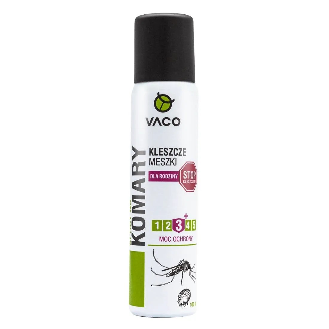 Vaco Spray na komary, kleszcze i meszki 100 ml Vaco Spray na komary, kleszcze i meszki 100 ml