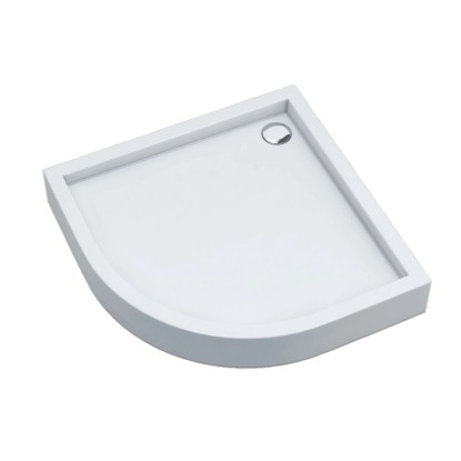 Schedpol Brodzik półokrągły Mittel 90 biały 90x90x16 Schedpol Brodzik półokrągły Mittel 90 biały 90x90x16