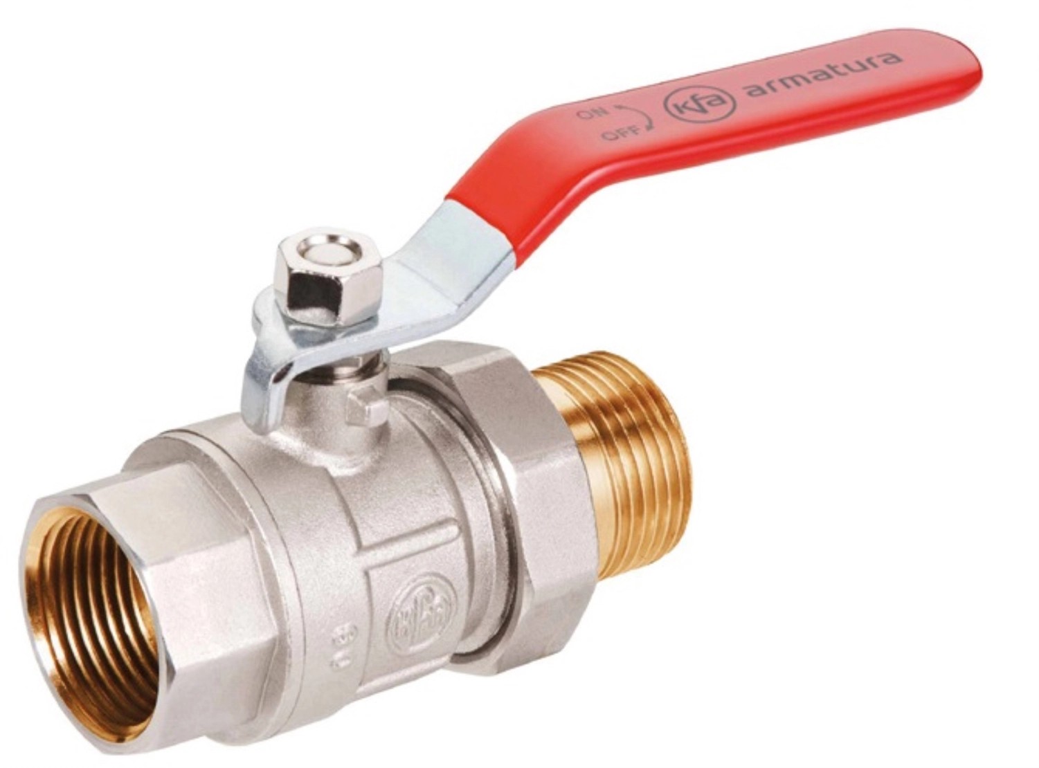 Armatura Kraków Zawór kulowy GZ-GW śrub 3/4" Armatura Kraków Zawór kulowy GZ-GW śrub 3/4"