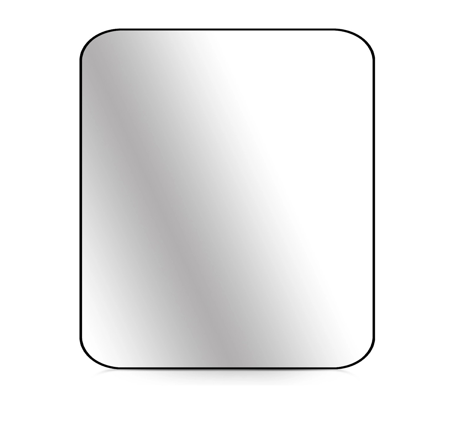 Lustro bez LED Tender Line czarna rama 80x60 Lustro bez LED Tender Line czarna rama 80x60