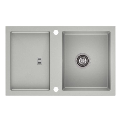 Zlewozmywak Slide 4 1-kom. szary 79x50 cm Zlewozmywak Slide 4 1-kom. szary 79x50 cm