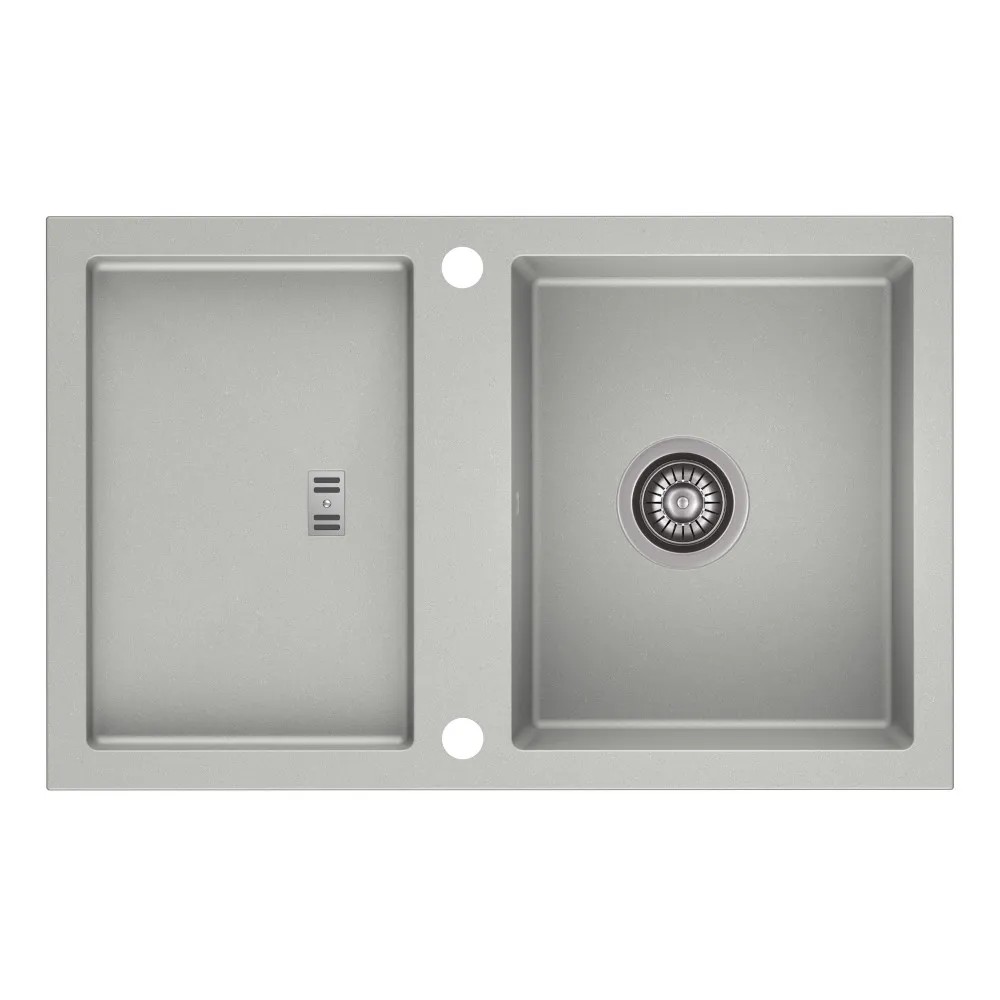 Zlewozmywak Slide 4 1-kom. szary 79x50 cm Zlewozmywak Slide 4 1-kom. szary 79x50 cm