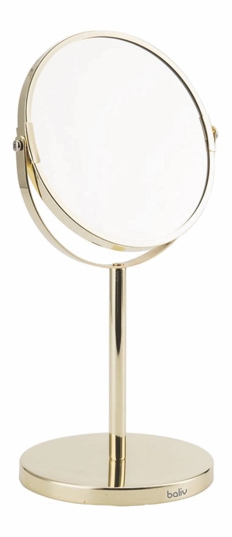 BALIV Lusterko kosmetyczne złote BALIV Lusterko kosmetyczne złote