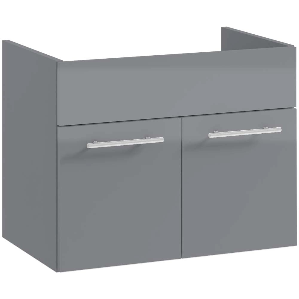 JANA Meble Szafka podumywalkowa Rita szary połysk 60 cm JANA Meble Szafka podumywalkowa Rita szary połysk 60 cm