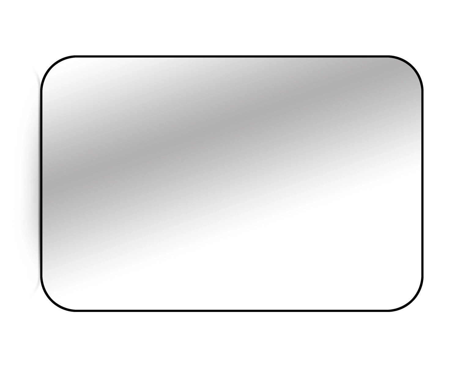 Lustro bez LED Tender Line czarna rama 80x100 Lustro bez LED Tender Line czarna rama 80x100