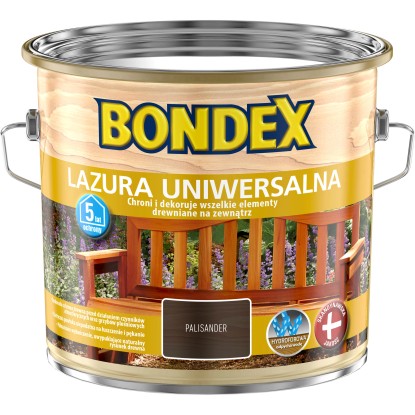 Bondex Lazura Uniwersalna ochronna do drewna palisander 2,5 l Bondex Lazura Uniwersalna ochronna do drewna palisander 2,5 l
