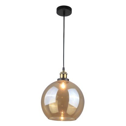 Polux Lampa wisząca IRWIN Amber 1xE27 Polux Lampa wisząca IRWIN Amber 1xE27