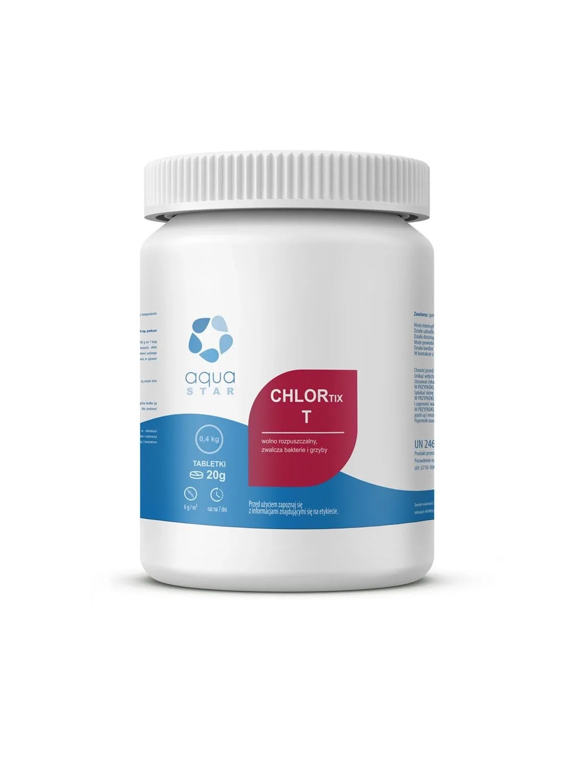 Aqua Star Tabletki do chlorowania basenów CHLORTIX T - 0,4 kg Aqua Star Tabletki do chlorowania basenów CHLORTIX T - 0,4 kg