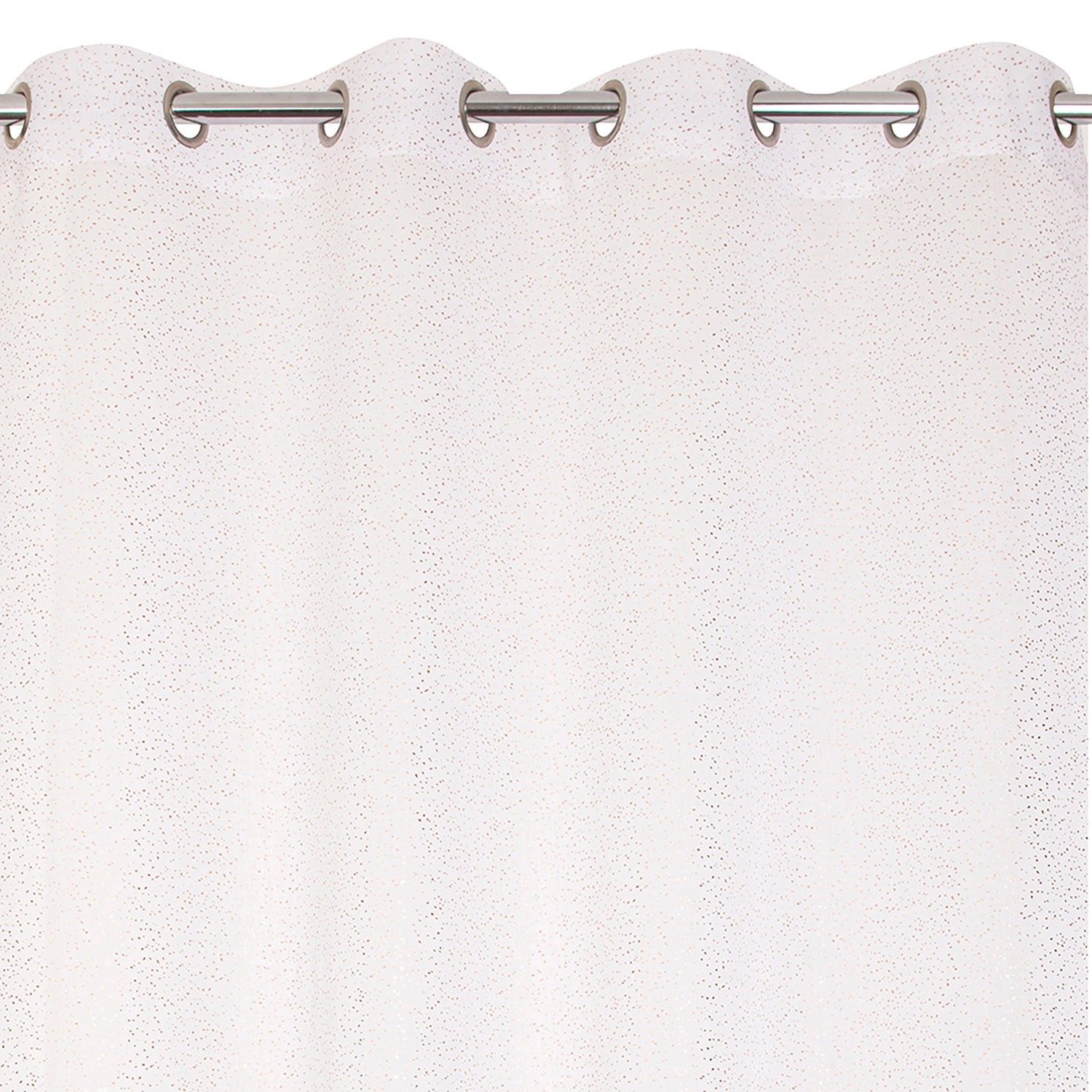 Firana PEARL na przelotkach 140 cm x 260 cm miedziana Firana PEARL na przelotkach 140 cm x 260 cm miedziana