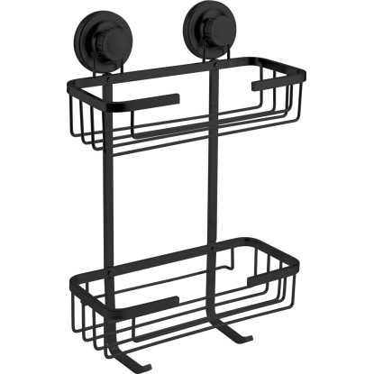 BALIV Koszyk łazienkowy DK2-4520 czarny 2 półki BALIV Koszyk łazienkowy DK2-4520 czarny 2 półki
