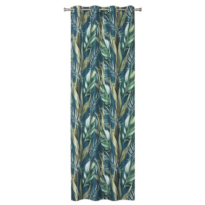 Zasłona FIJI na przelotkach 140 cm x 260 cm morska Zasłona FIJI na przelotkach 140 cm x 260 cm morska