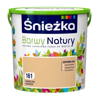 Farba Śnieżka Barwy Natury słoneczne wzgórze 2,5 l Farba Śnieżka Barwy Natury słoneczne wzgórze 2,5 l