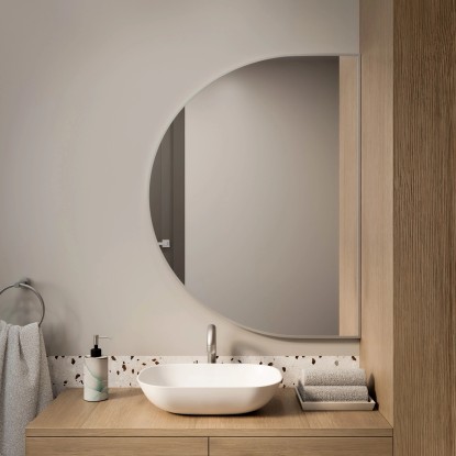 Lustro SemiRound Srebrne Bez led 110x65 Lustro SemiRound Srebrne Bez led 110x65