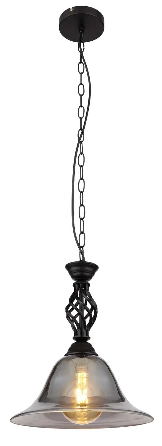 Globo Lampa wisząca GONNY 1xE27 60W czarna Globo Lampa wisząca GONNY 1xE27 60W czarna