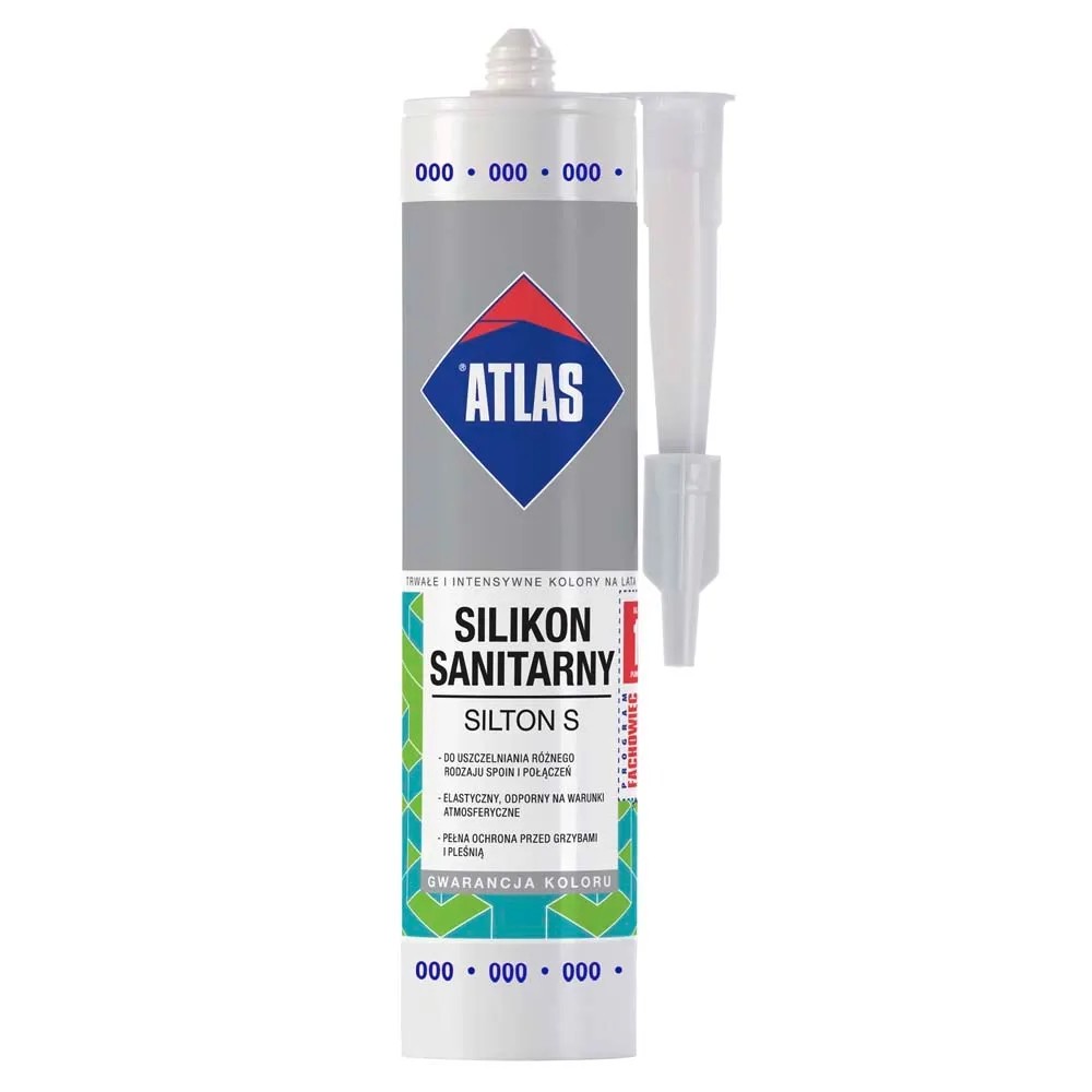 Atlas Silikon sanitarny Silton S 000 transparentny 280 ml Atlas Silikon sanitarny Silton S 000 transparentny 280 ml