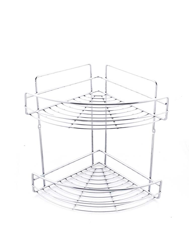 OBI Koszyk na przybory toaletowe narożny Aldabra z 2 półkami chrom OBI Koszyk na przybory toaletowe narożny Aldabra z 2 półkami chrom