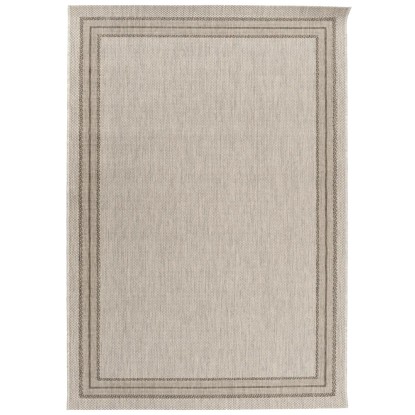 Dywan Outdoor bordiura jasno szary 160x230 cm Dywan Outdoor bordiura jasno szary 160x230 cm