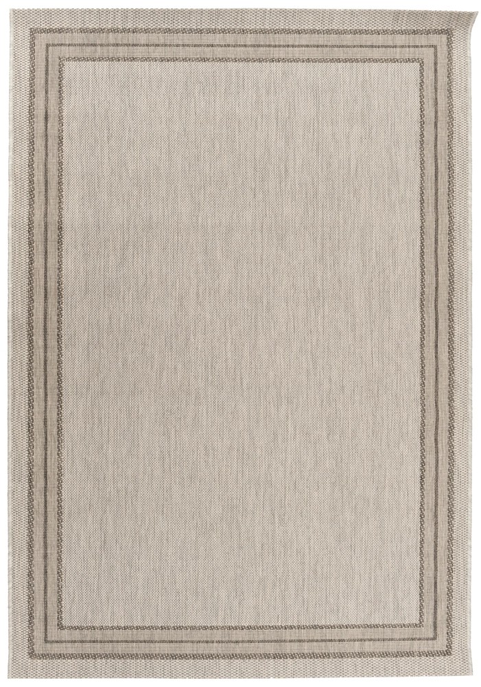 Dywan Outdoor bordiura jasno szary 160x230 cm Dywan Outdoor bordiura jasno szary 160x230 cm