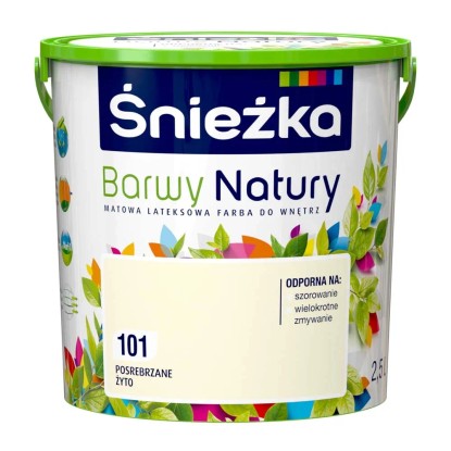 Farba Śnieżka Barwy Natury posrebrzane żyto 2,5 l Farba Śnieżka Barwy Natury posrebrzane żyto 2,5 l