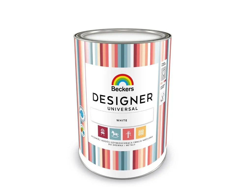 Beckers Emalia Designer Universal White półmat 1l Beckers Emalia Designer Universal White półmat 1l