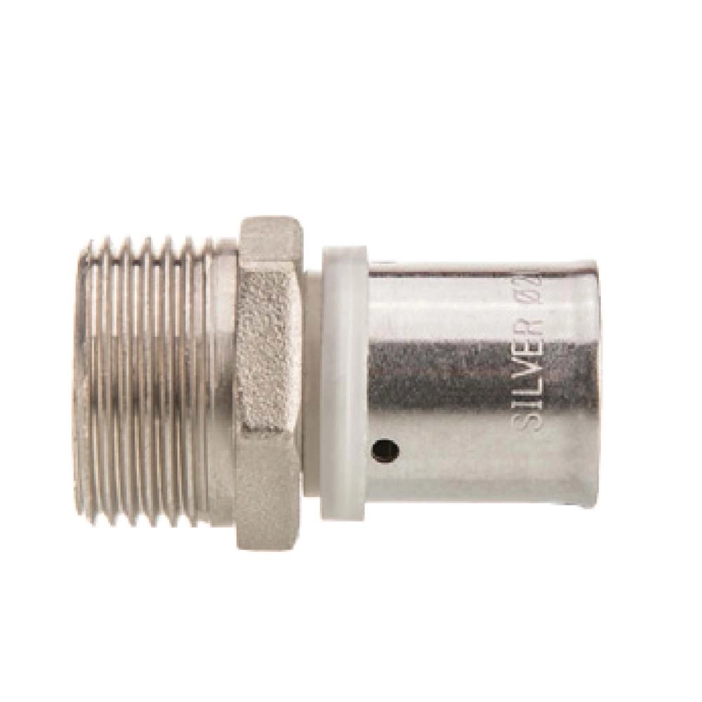 Invena Złączka gwint zew. 20 mm x 3/4" Invena Złączka gwint zew. 20 mm x 3/4"