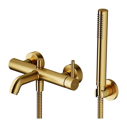 Omnires Bateria wannowo-prysznicowa Auron złoto szczotkowane Omnires Bateria wannowo-prysznicowa Auron złoto szczotkowane