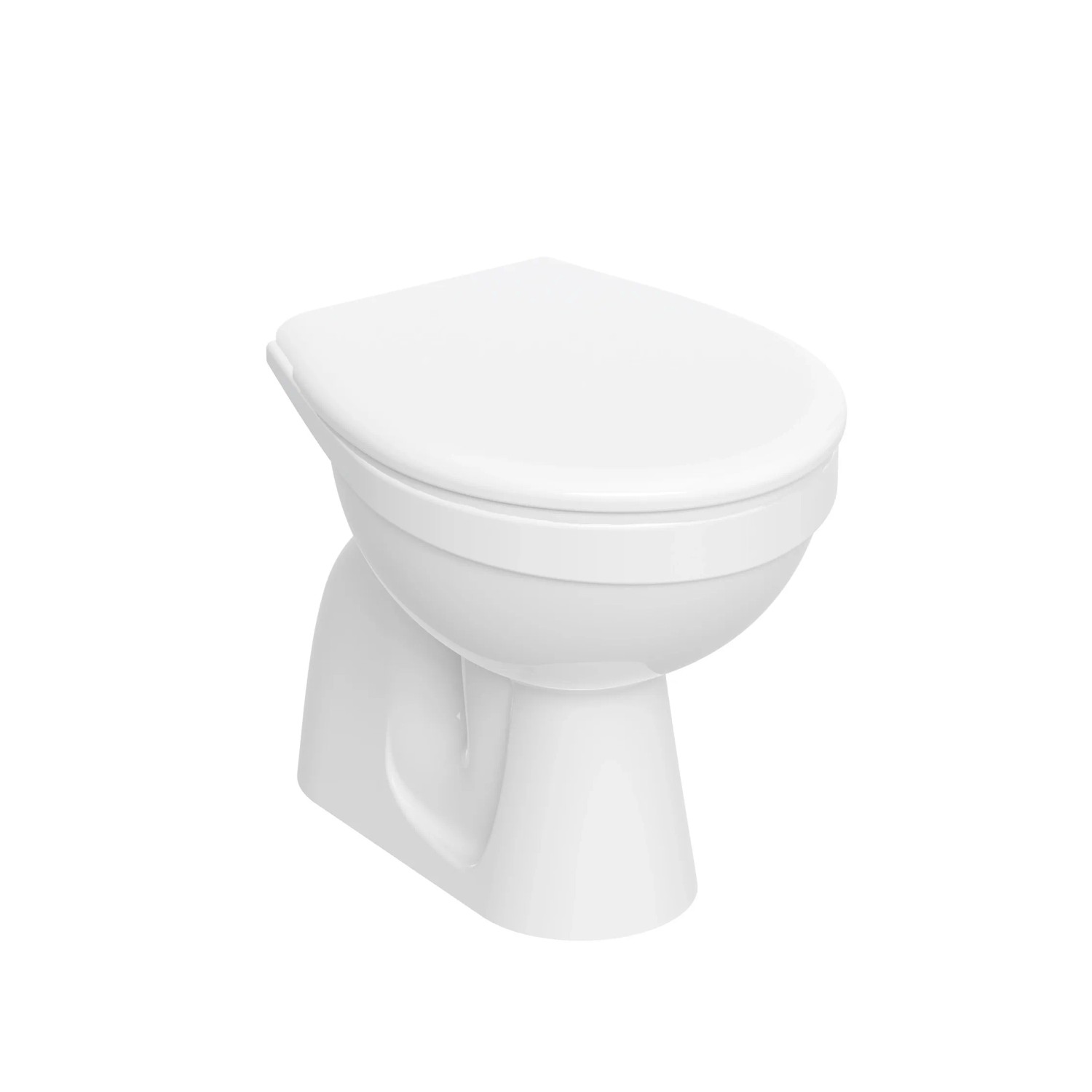 Miska WC stojąca pionowa z deską Miska WC stojąca pionowa z deską