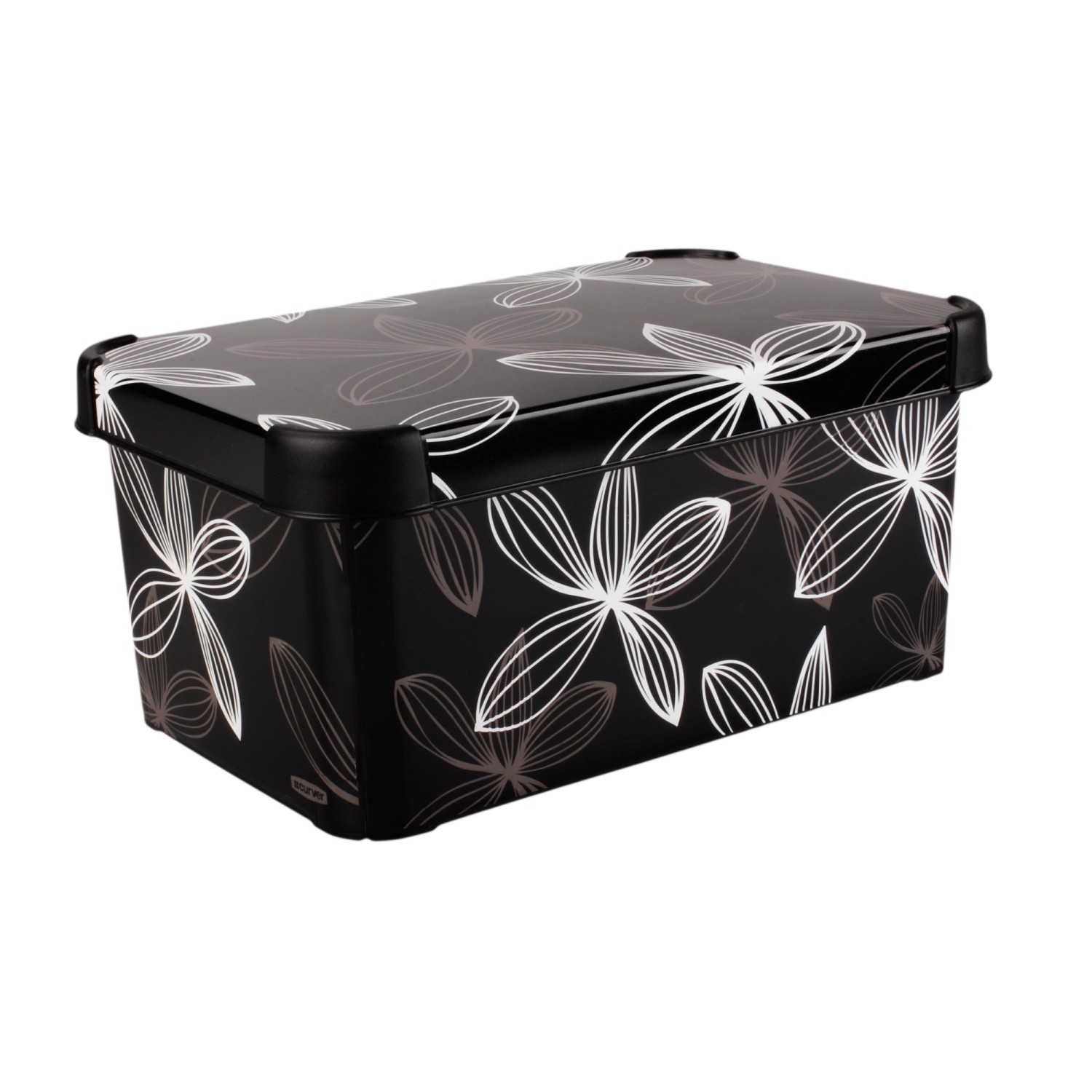 Curver Pojemnik Decos Stockholm S Black Lily z pokrywą Curver Pojemnik Decos Stockholm S Black Lily z pokrywą