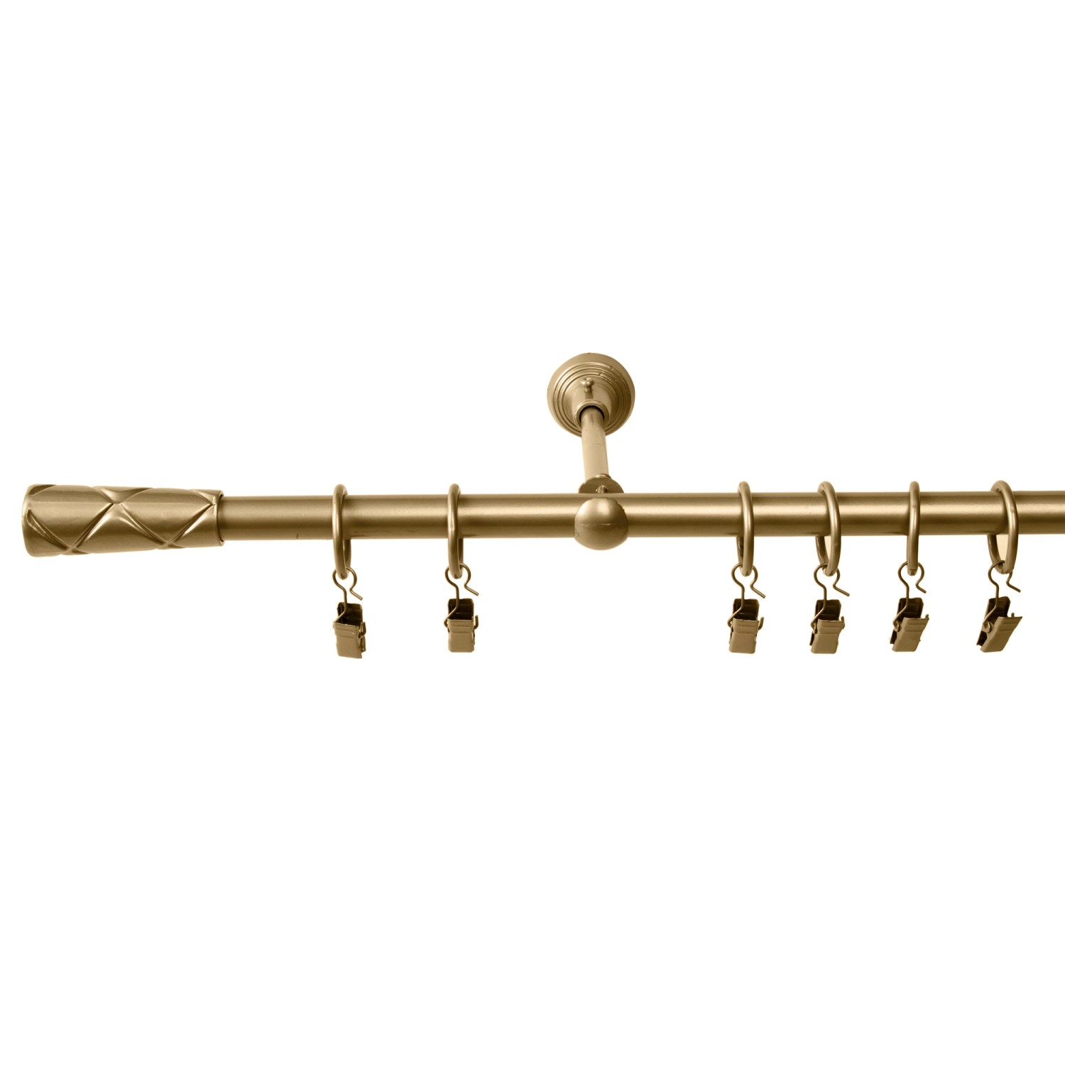 Karnisz BROK pojedynczy 16 mm mosiądz 240 cm Karnisz BROK pojedynczy 16 mm mosiądz 240 cm