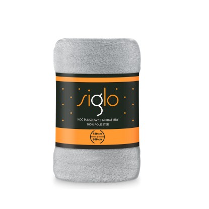 Koc SIGLO 150 x 200 srebrny Koc SIGLO 150 x 200 srebrny