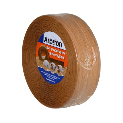 Arbiton Listwa przypodłogowa samoprzylepna PCV, ciemne drewno, 5m. Arbiton Listwa przypodłogowa samoprzylepna PCV, ciemne drewno, 5m.