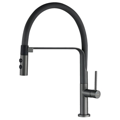 Kuchinox Bateria zlewozmywakowa stojąca wylewka U Siluetto grafitowa Kuchinox Bateria zlewozmywakowa stojąca wylewka U Siluetto grafitowa