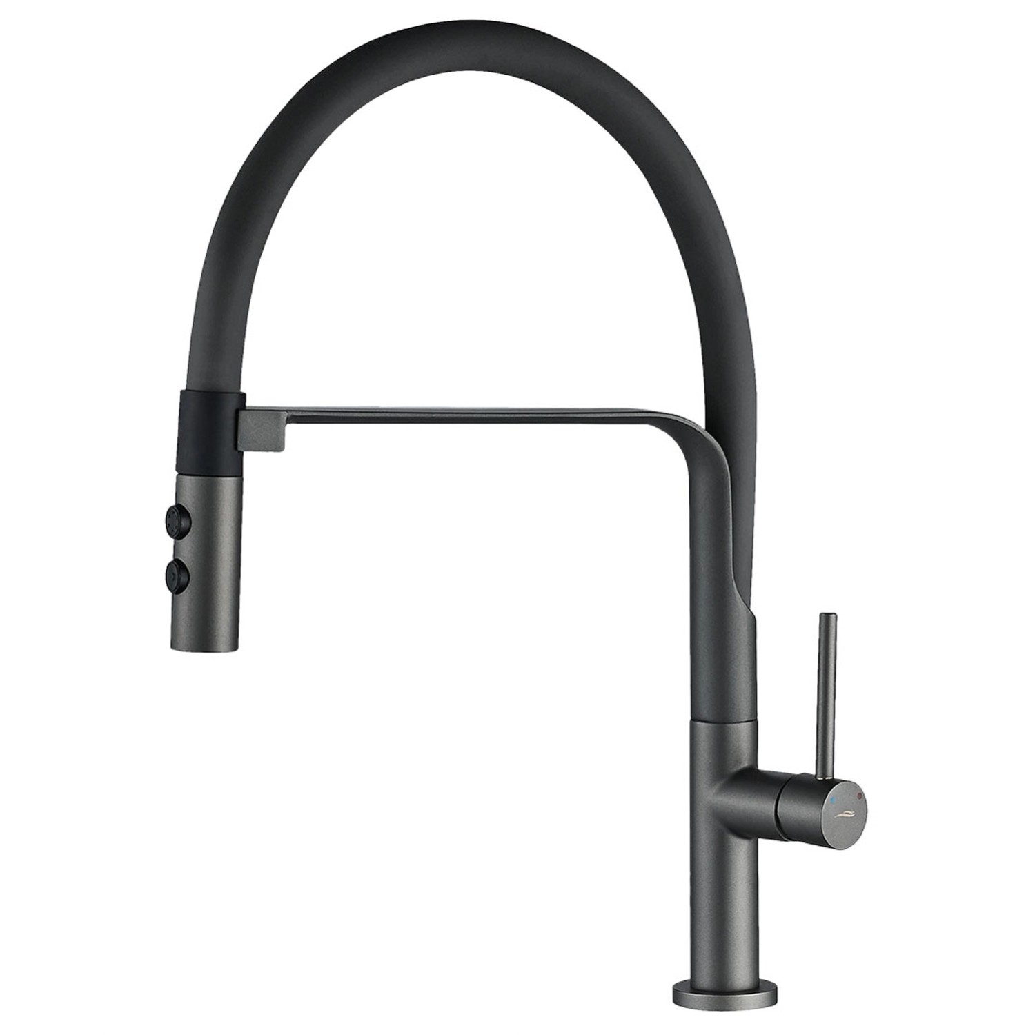 Kuchinox Bateria zlewozmywakowa stojąca wylewka U Siluetto grafitowa Kuchinox Bateria zlewozmywakowa stojąca wylewka U Siluetto grafitowa