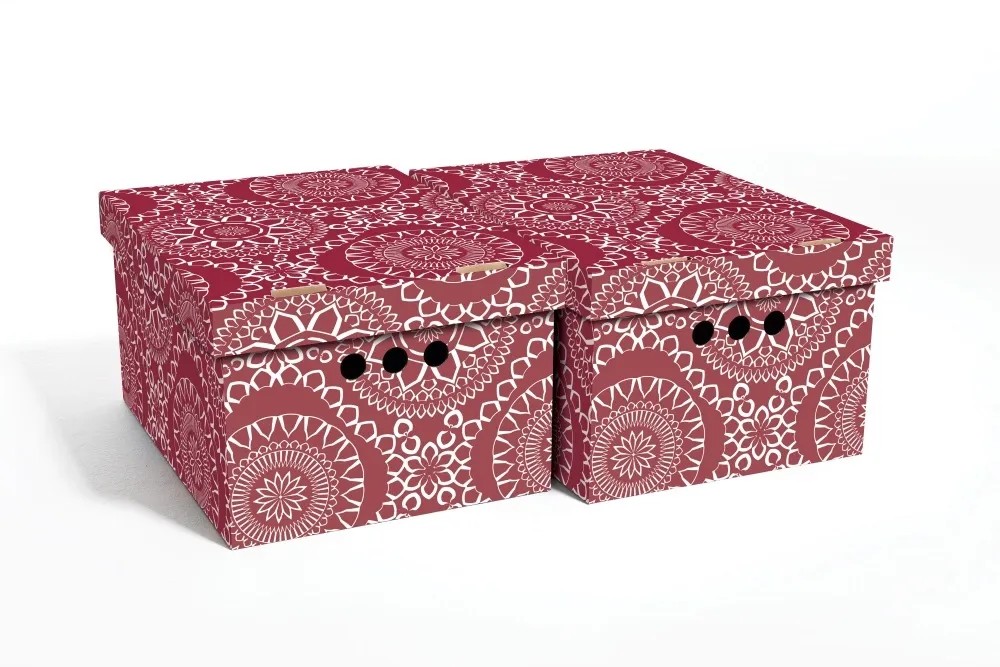 Erkar-Opakowania Pudełka A4 Maroko bordowe 32 cm x 25 cm x 18 cm Erkar-Opakowania Pudełka A4 Maroko bordowe 32 cm x 25 cm x 18 cm