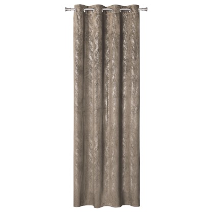 Zasłona DUBAI na przelotkach 140 cm x 260 cm taupe Zasłona DUBAI na przelotkach 140 cm x 260 cm taupe