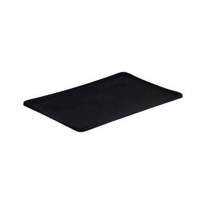 Pokrywa Eurobox 40 x 60 cm czarna 100% recykling Pokrywa Eurobox 40 x 60 cm czarna 100% recykling
