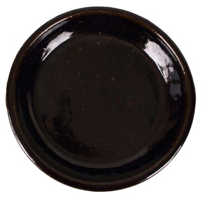 Podstawka ceramiczna szkliwiona czarna - 25 x 3,5 cm Podstawka ceramiczna szkliwiona czarna - 25 x 3,5 cm