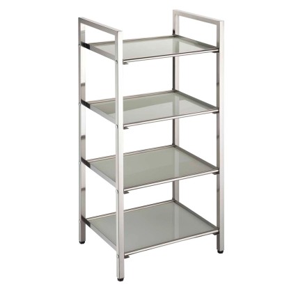 OBI Regał łazienkowy Mayotte chrom - szkło OBI Regał łazienkowy Mayotte chrom - szkło