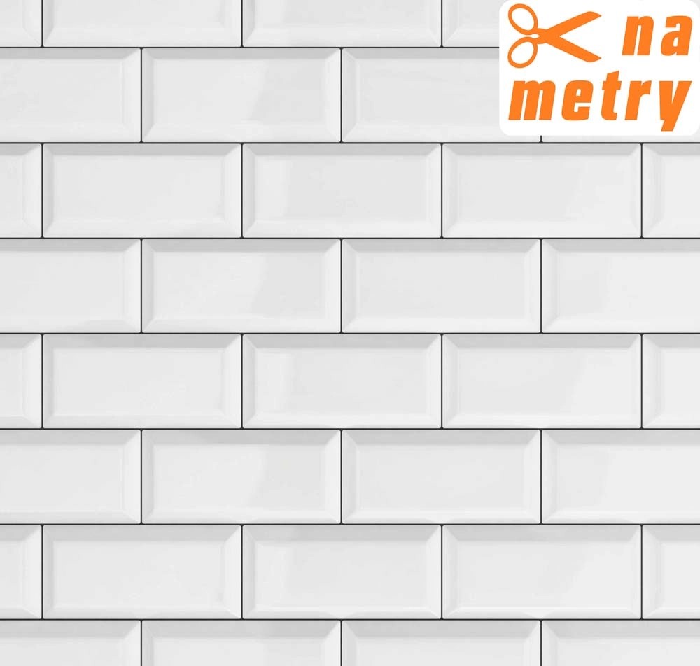 Tapeta CERAMICS SUBWAY T. winylowa na flizelinie biała Tapeta CERAMICS SUBWAY T. winylowa na flizelinie biała