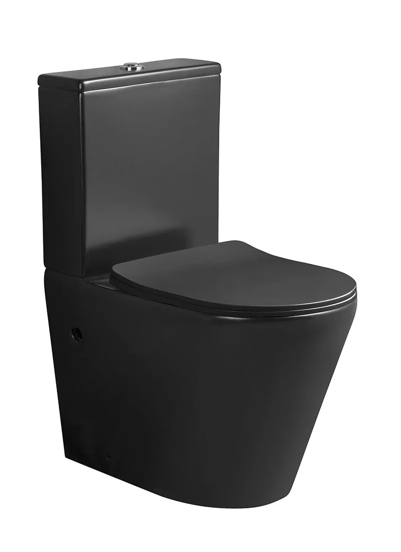 Kompakt WC Bono z deską wolnoopadającą czarny Kompakt WC Bono z deską wolnoopadającą czarny