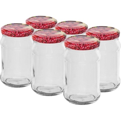 Słój z kolorową zakrętką - 300 ml Słój z kolorową zakrętką - 300 ml