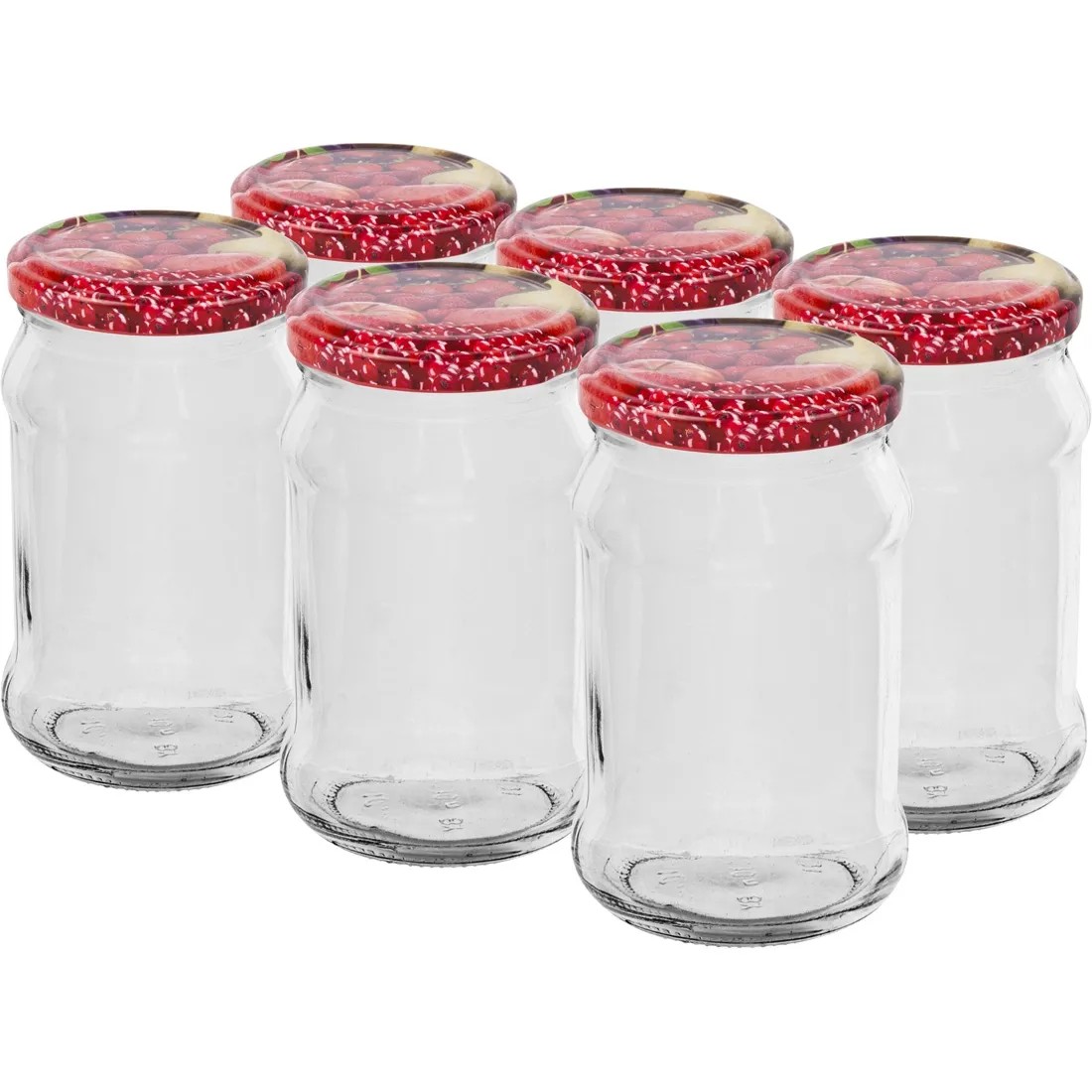 Słój z kolorową zakrętką - 300 ml Słój z kolorową zakrętką - 300 ml