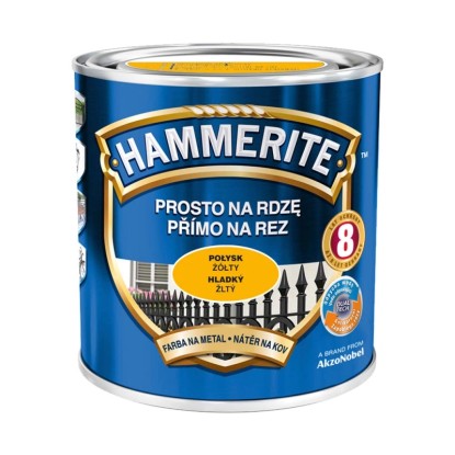 Hammerite Emalia antykorozyjna żółta połysk 700 ml Hammerite Emalia antykorozyjna żółta połysk 700 ml
