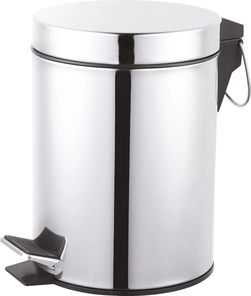BALIV Kosz łazienkowy srebrny 5l BALIV Kosz łazienkowy srebrny 5l