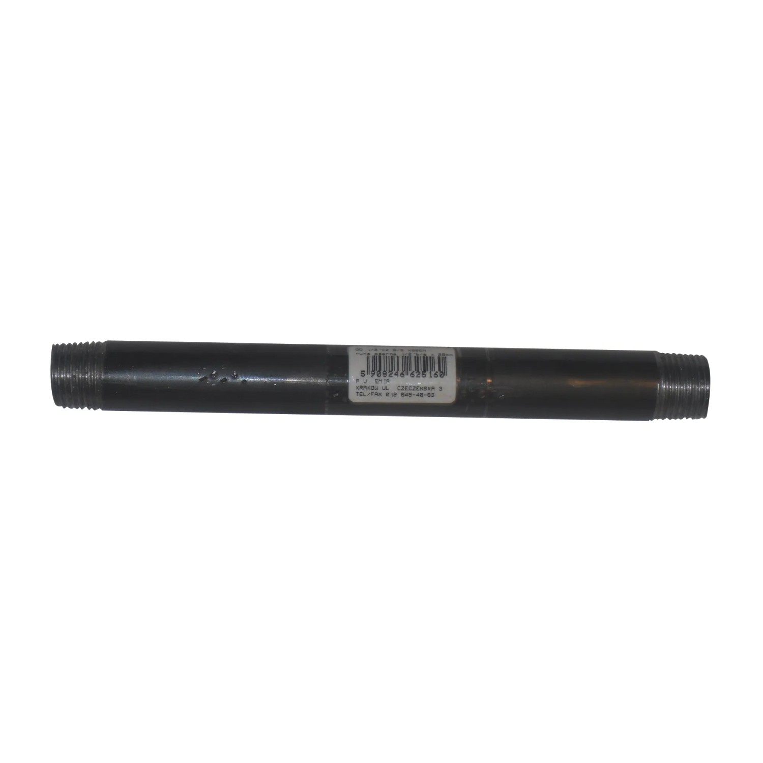Emia Rura bez szwu czarna 1/2" 20 cm Emia Rura bez szwu czarna 1/2" 20 cm