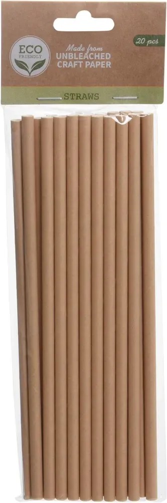 Słomka papierowa set 20szt. Słomka papierowa set 20szt.